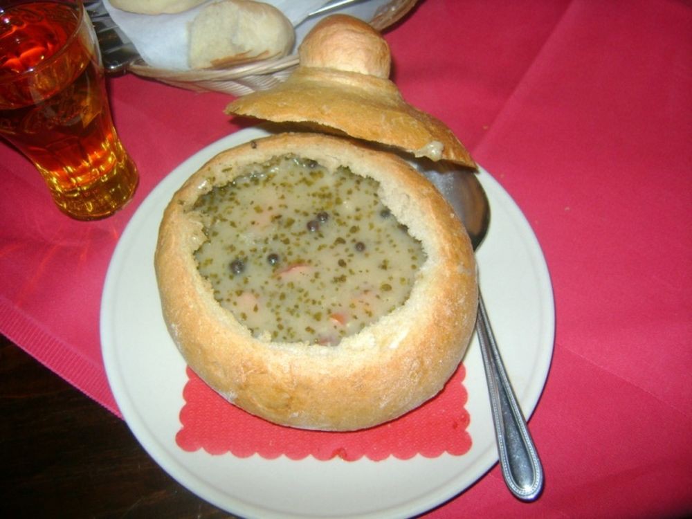 Суп в хлебе