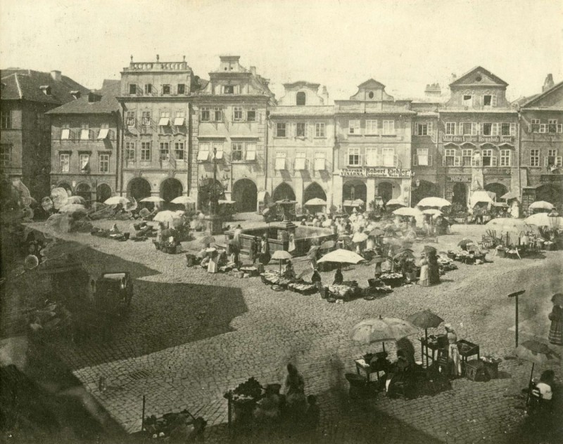 Площадь Угольный рынок (Uhelný trh), фото 1870 года
