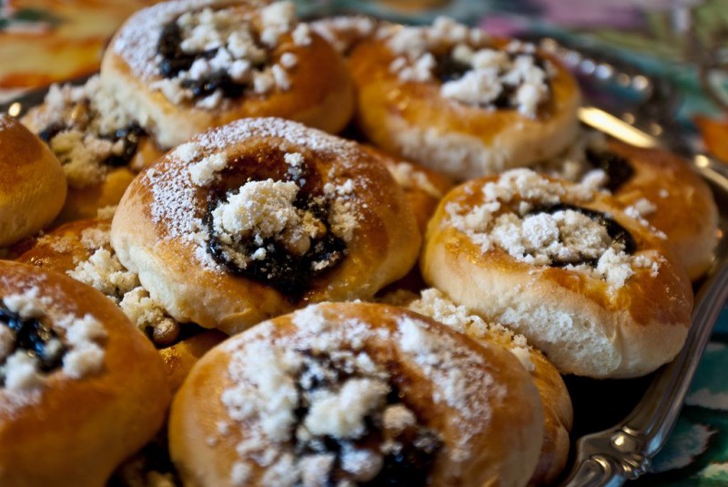 Калачи с фруктами (Koláče)