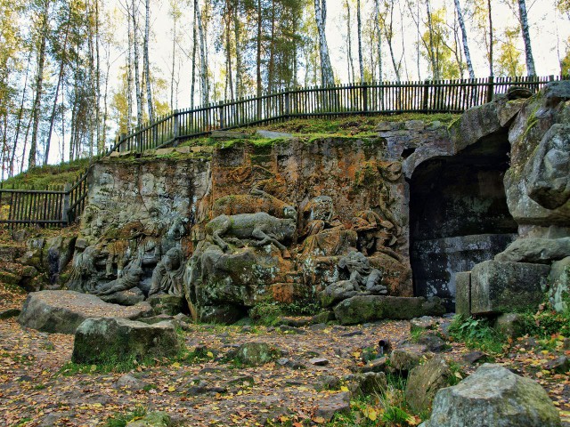 Рельеф «Видение святого Губерта» (reliéf Vidění Svatého Huberta) (1722-26гг.)