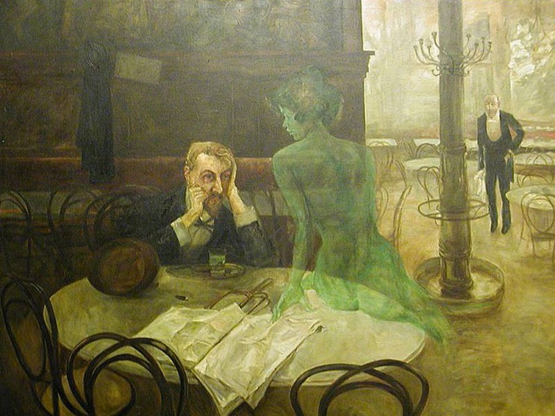 Виктор Олива: «Пьющий абсент», 1901