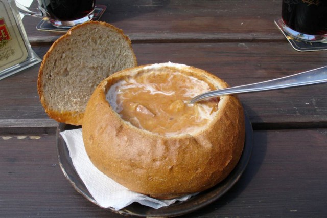 Суп в хлебе